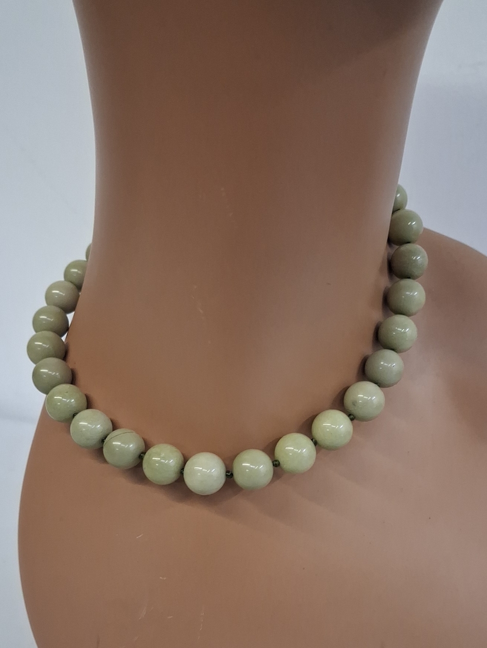 NWOT Womens Joiana Sage Green Beaded Necklace